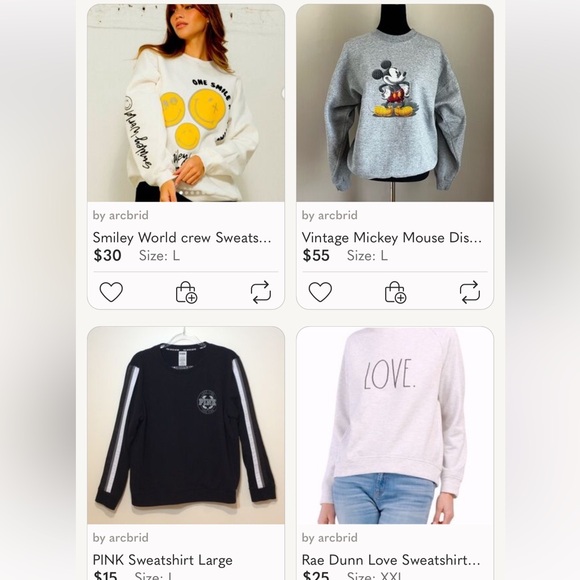 Vintage Mickey Mouse Disney Crew Neck Sweatshirt sz Large - Picture 15 of 16